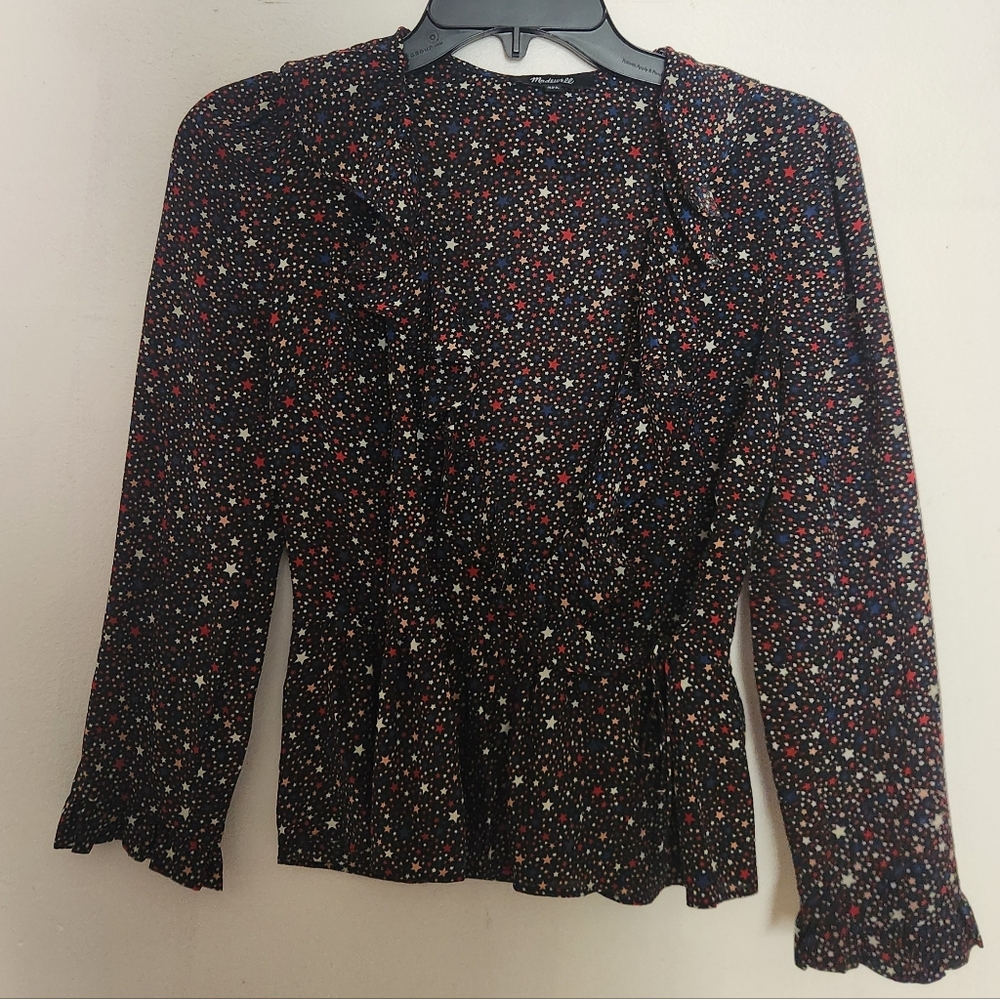 Madewell Star Silk Blouse - Picture 3 of 5